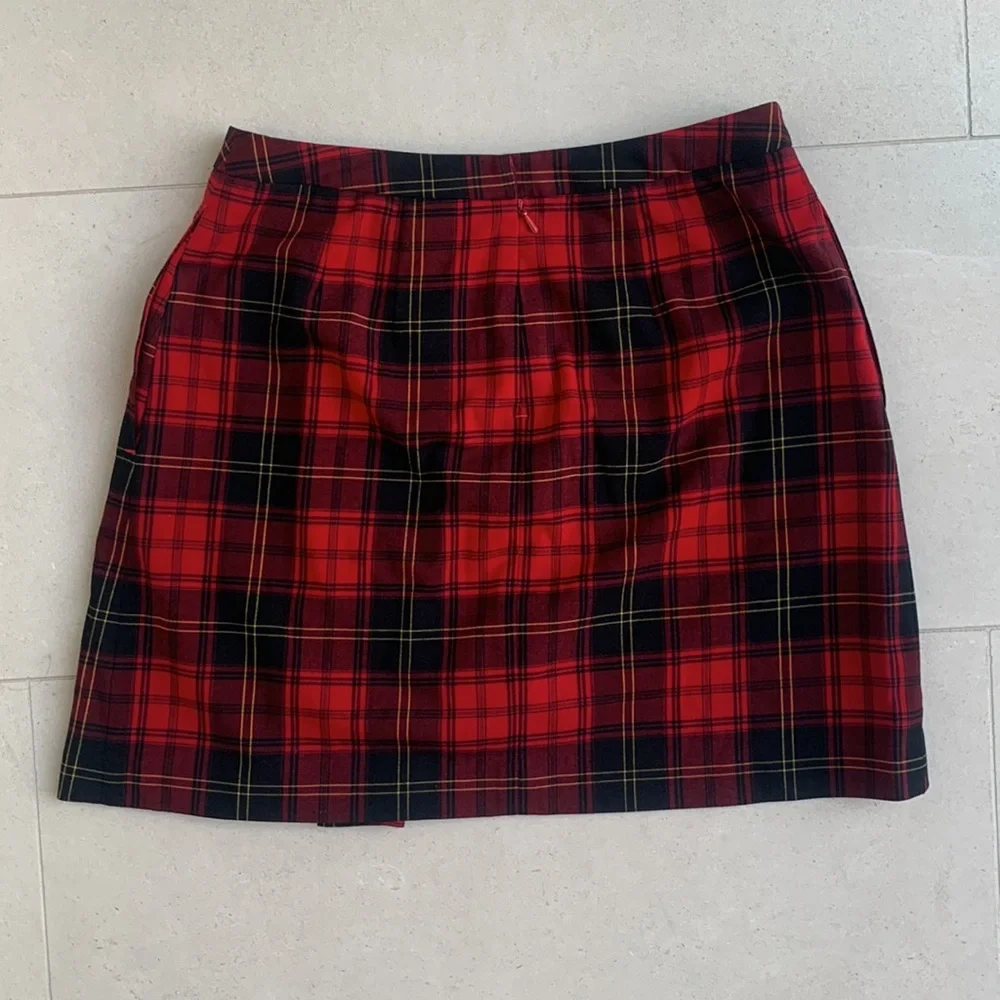 Red and Black Plaid golf skirt EP Pro Size 2 - Picture 5 of 7